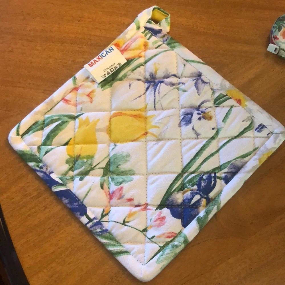 MAXICAN  100%Cotton Apron, Oven Mitt, Potholder and hand towel